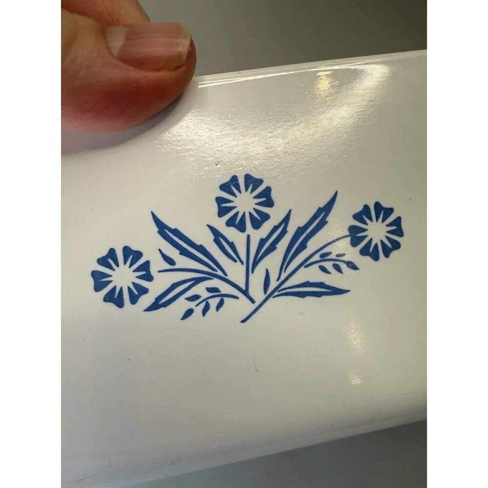 CorningWare Blue Cornflower P-315 Loaf Pan 2 Quart 9x5x3 Vintage USA GUC